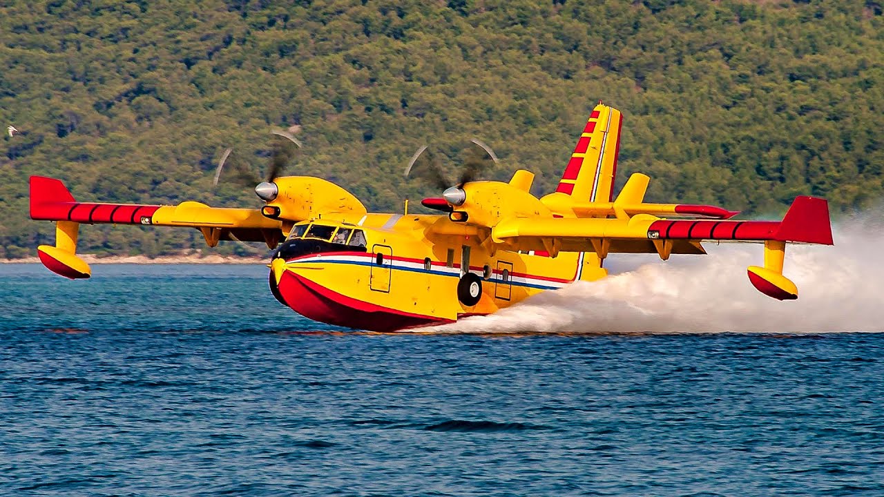A Canadair CL415 in action