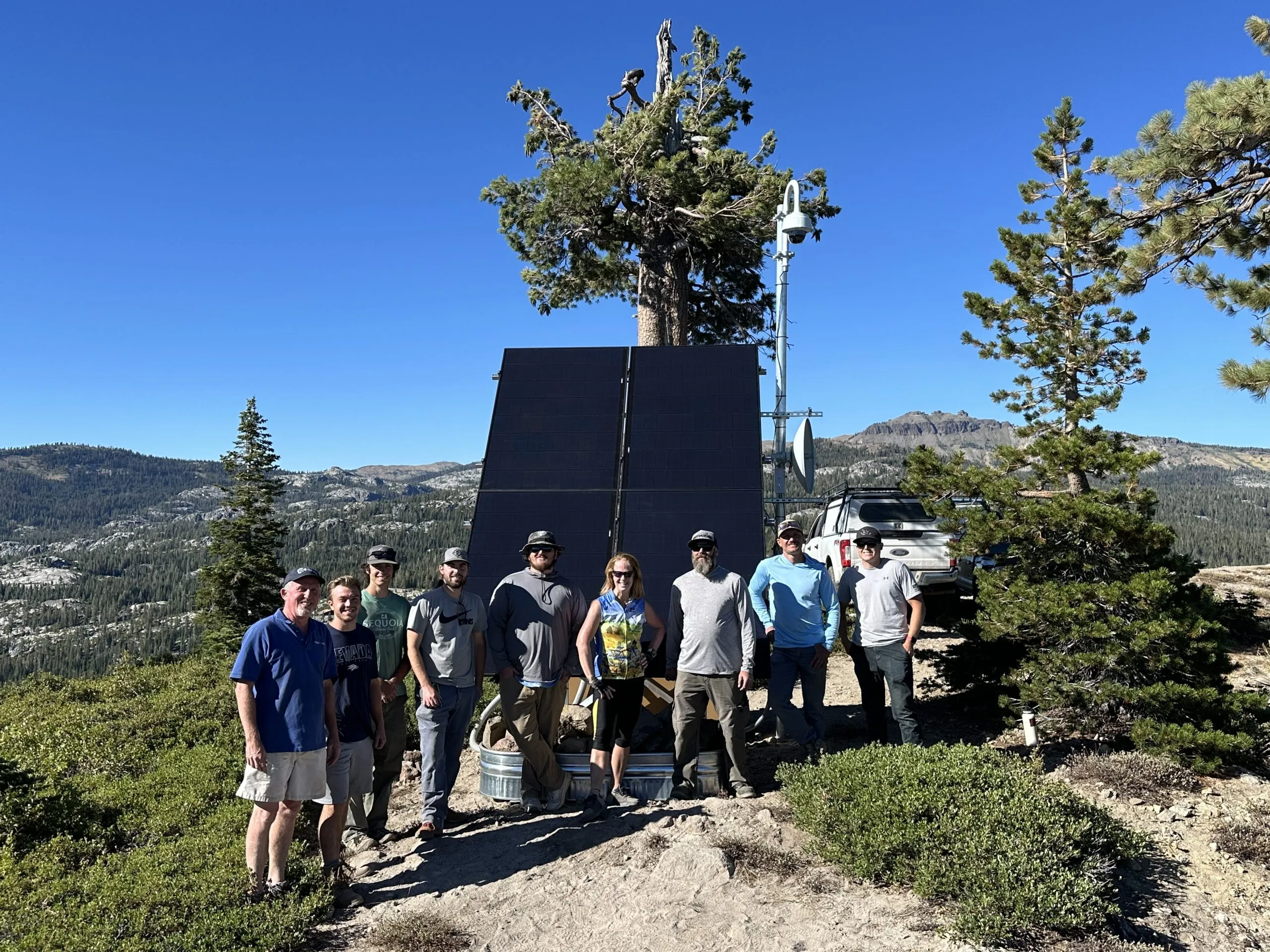 ALERTWildfire's static camera post installation