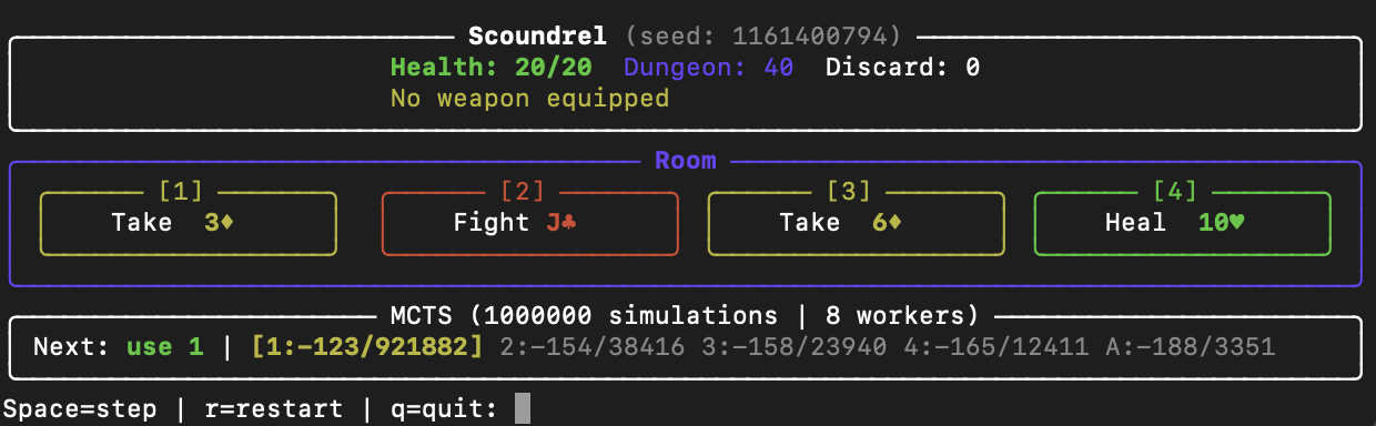 Scoundrel CLI interface